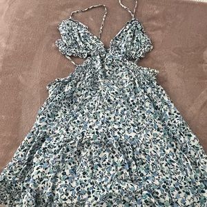 Cut out, open back dress